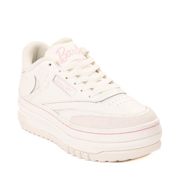 Womens Reebok x Barbie™ Club C Extra Athletic Shoe - Chalk / Pink