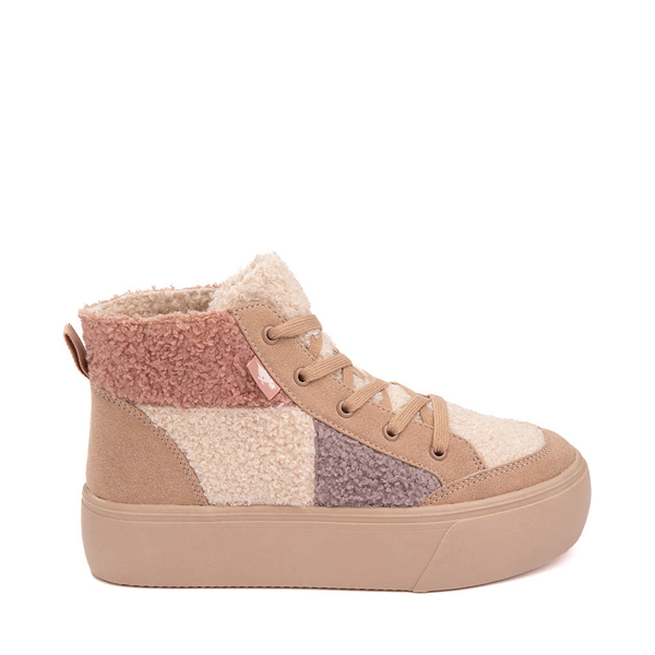 Womens Rocket Dog Flair Patchwork Platform Casual Shoe - Natural