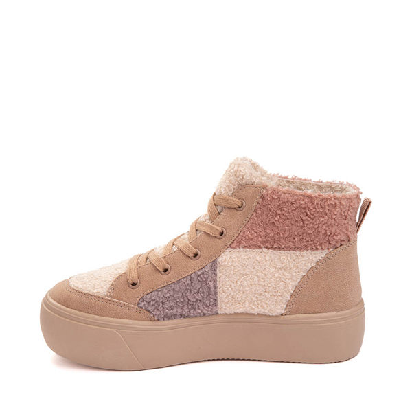 Womens Rocket Dog Flair Patchwork Platform Casual Shoe - Natural