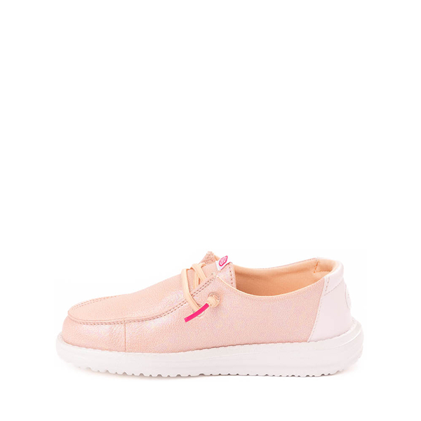 HEYDUDE Wendy Iridescent Sparkle Slip-On Casual Shoe - Little Kid / Big Kid - Pink