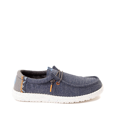 Main view of Mens HEYDUDE Wally Coastline Slip-On Casual Shoe - Navy