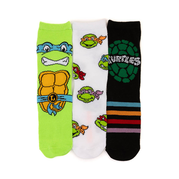 Teenage Mutant Ninja Turtles Crew Socks 3 Pack - Little Kid - Multicolor