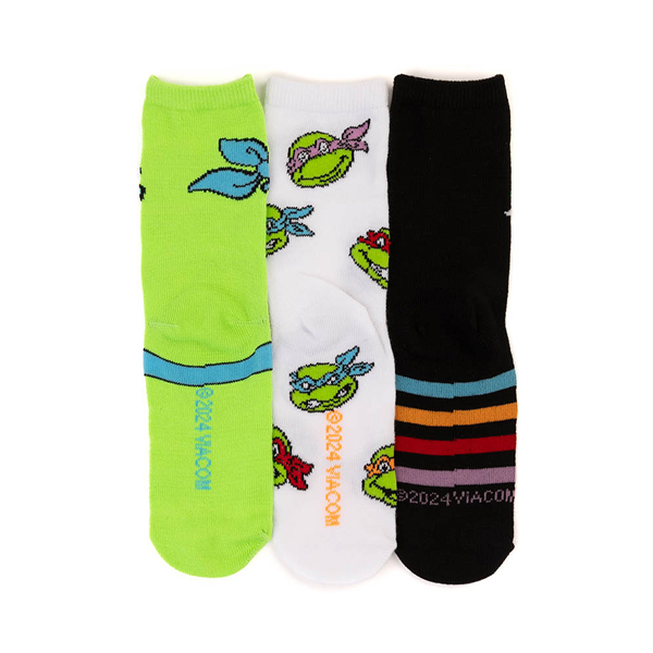 Teenage Mutant Ninja Turtles Crew Socks 3 Pack - Little Kid - Multicolor