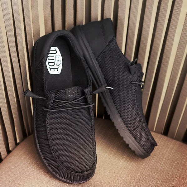 alternate view Womens HEYDUDE Wendy Funk Slip-On Casual Shoe - Black MonochromeHERO