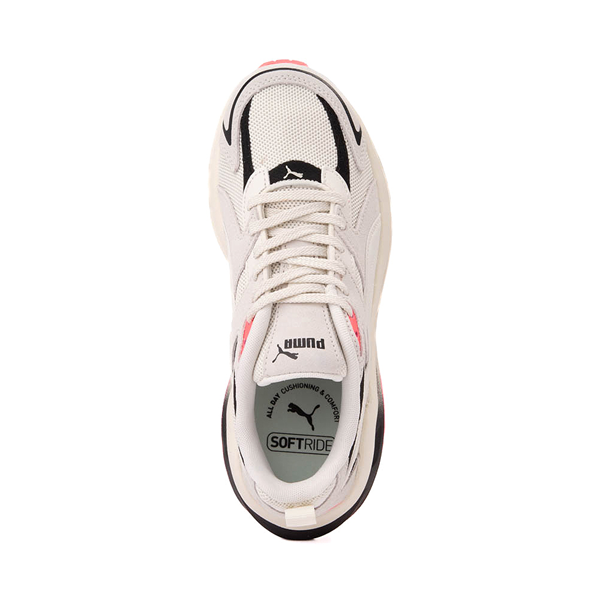 Womens PUMA Hypnotic LS Athletic Shoe - Vapor Gray / Black / Neon Coral