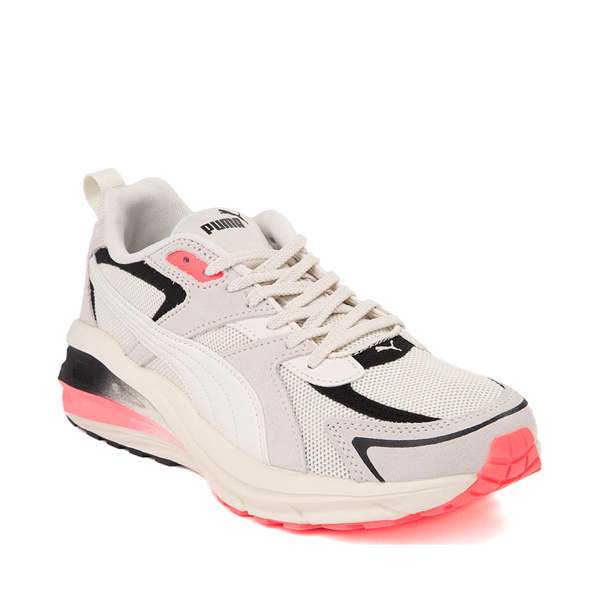 Womens PUMA Hypnotic LS Athletic Shoe - Vapor Gray / Black / Neon Coral