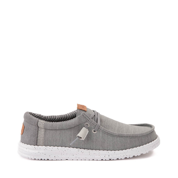 Mens HEYDUDE Wally Elevated Basics Slip-On Casual Shoe - Grey