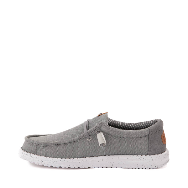 Mens HEYDUDE Wally Elevated Basics Slip-On Casual Shoe - Grey