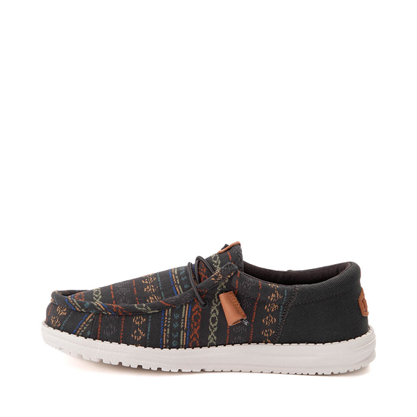 Mens HEYDUDE Wally Funk Slip-On Casual Shoe - Charcoal / Multicolor