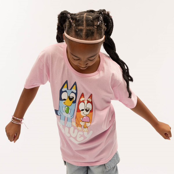 Bluey And Bingo Ice Cream Tee - Little Kid / Big Pink