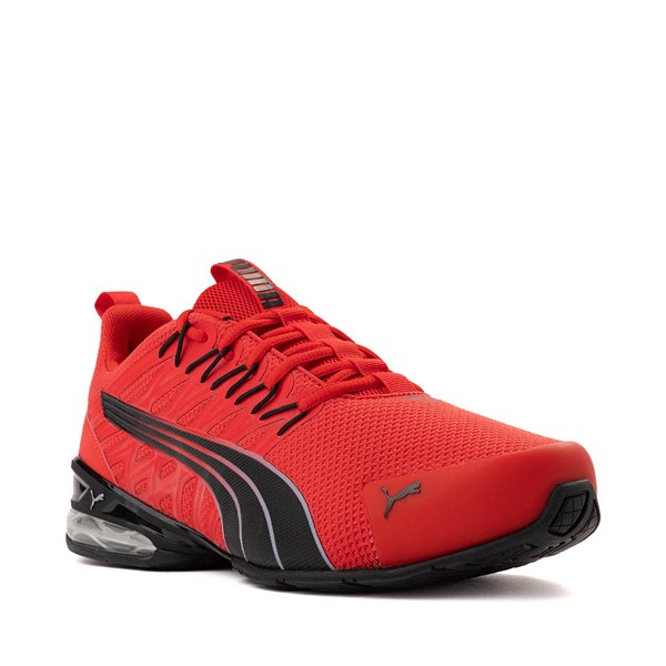 Mens PUMA Voltaic EVO Running Shoe For All Time Red Black Gray Fog Journeys