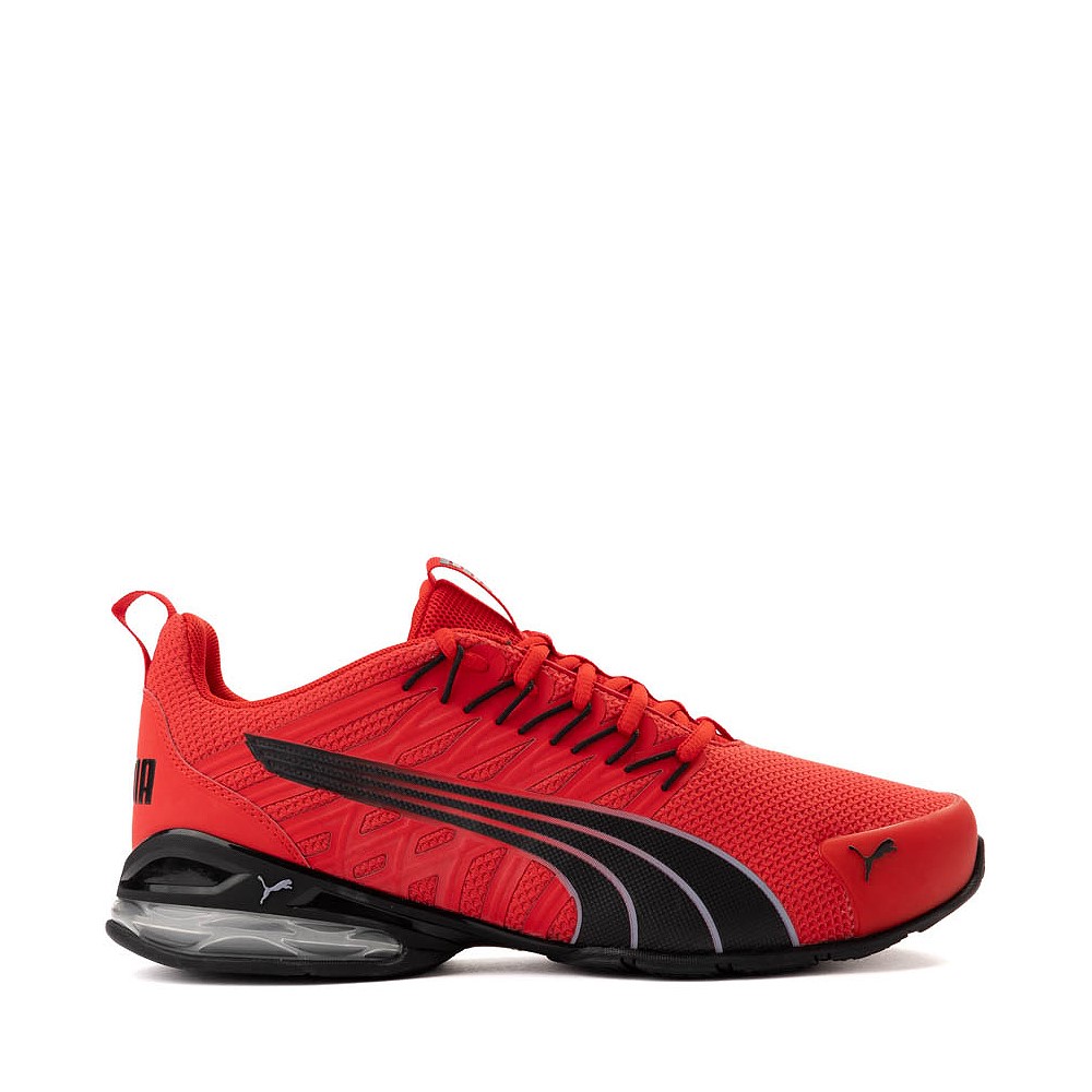 Mens PUMA Voltaic EVO Running Shoe For All Time Red Black Gray Fog