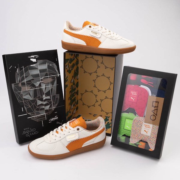 alternate view PUMA x Squid Game Palermo Athletic Shoe - Warm White / Pumpkin PieALT1D