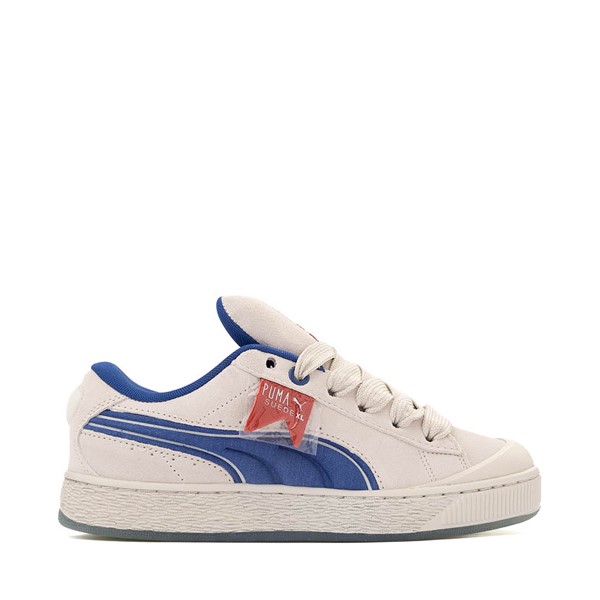 PUMA x Ghostbusters Suede XL Stay Puft Marshmallow Man Sneaker - Warm White / Clyde Royal Red