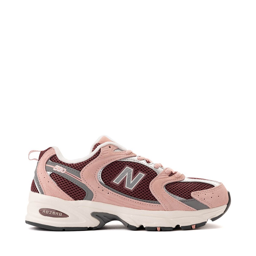 New Balance 530 Athletic Shoe Pink Moon Washed Burgundy Silver Journeys