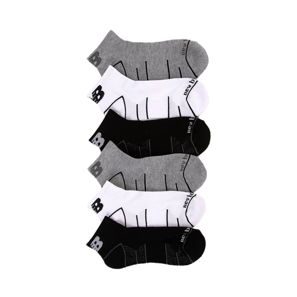 Womens New Balance Quarter Socks 6 Pack - Multicolor