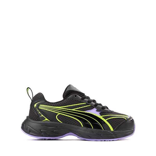 PUMA Morphic Athletic Shoe - Little Kid / Big Kid - Dark Coal / Pro Green