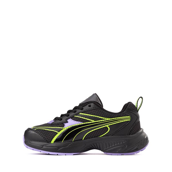 PUMA Morphic Athletic Shoe - Little Kid / Big Kid - Dark Coal / Pro Green