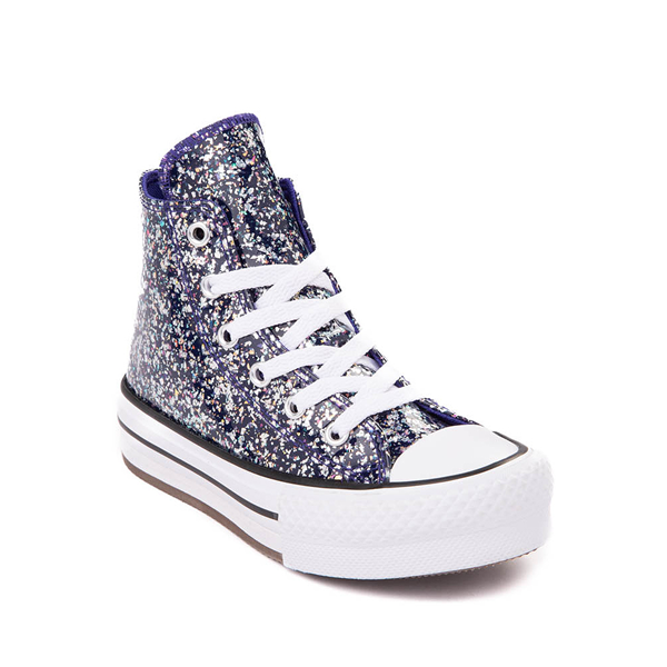 Converse Chuck Taylor All Star Hi Lift Glitter Sneaker Little Kid Night Indigo Journeys