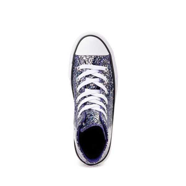 Converse Chuck Taylor All Star Hi Lift Glitter Sneaker Big Kid Night Indigo Journeys