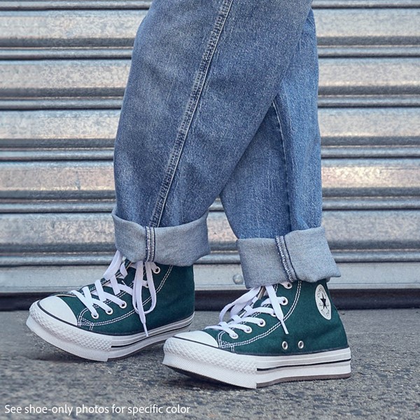 Converse Chuck Taylor All Star Hi Lift Sneaker Little Kid Green Envy