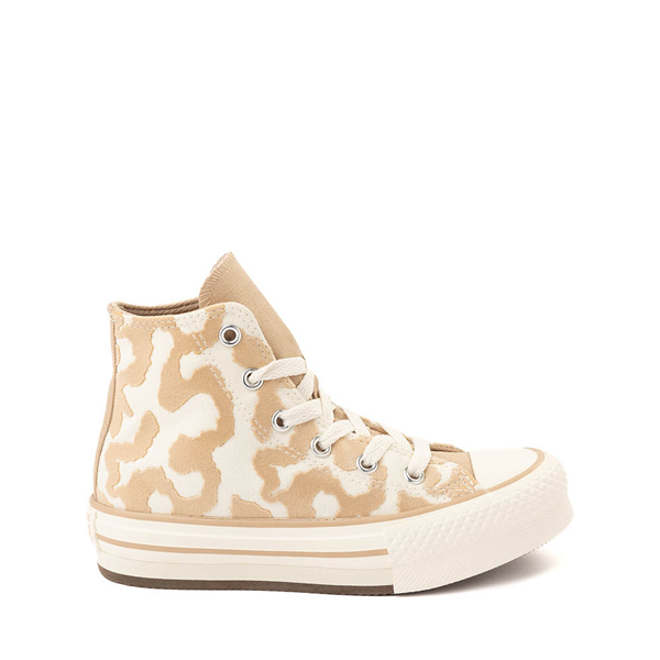 Converse Chuck Taylor All Star Lift Lavish Leopard High Top Sneaker Little Kid Egret Warm Quarry