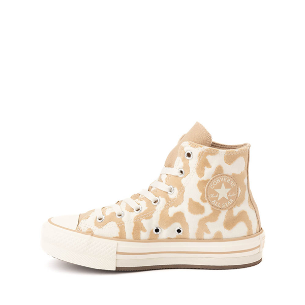 alternate view Converse Chuck Taylor All Star Lift Lavish Leopard High-Top Sneaker - Big Kid - Egret / Warm QuarryALT1