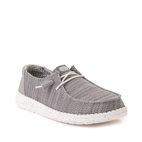 alternate view Womens HEYDUDE Wendy Sox Slip-On Casual Shoe - Light GreyALT5