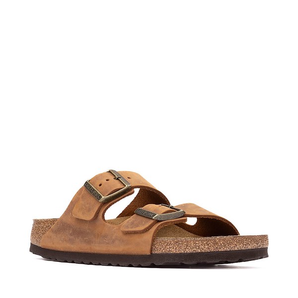 alternate view Mens Birkenstock Arizona Slide Sandal - CognacALT5