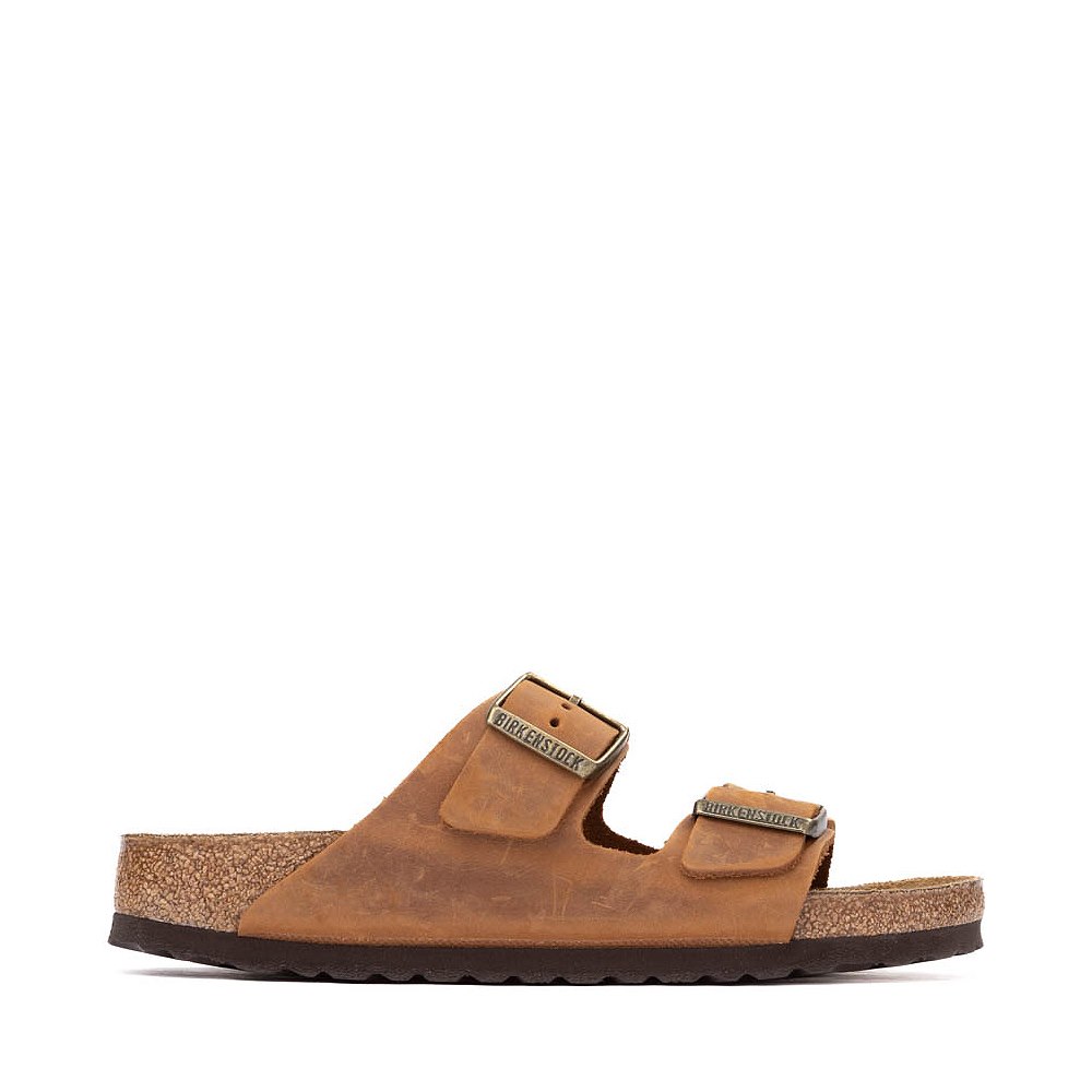 Mens Birkenstock Arizona Slide Sandal - Cognac