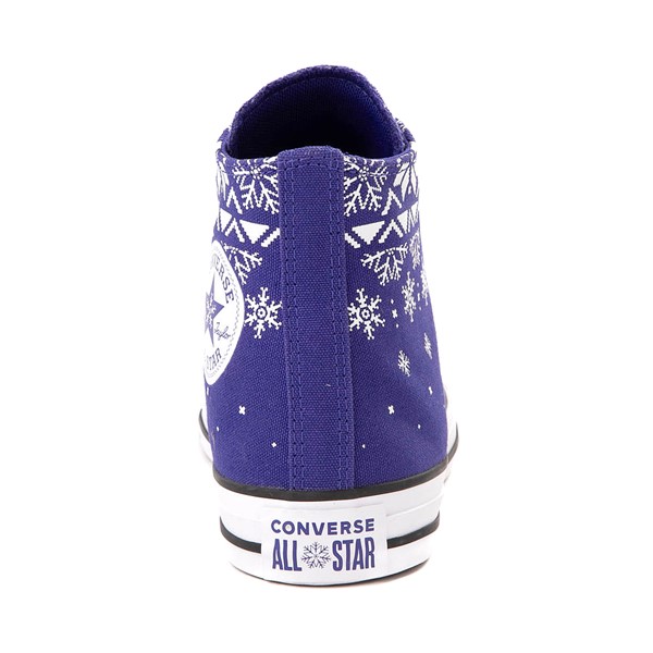 alternate view Converse Chuck Taylor All Star Fair Isle Snowflake Sweater High-Top Sneaker - Night IndigoALT4