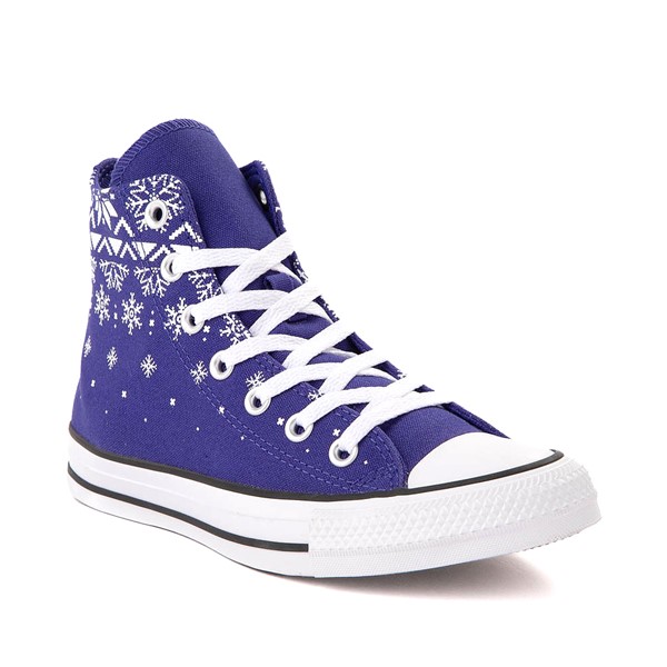 alternate view Converse Chuck Taylor All Star Fair Isle Snowflake Sweater High-Top Sneaker - Night IndigoALT5