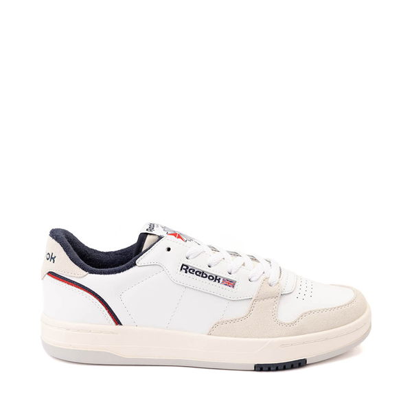 Mens Reebok Phase Court Athletic Shoe - White / Chalk / Navy