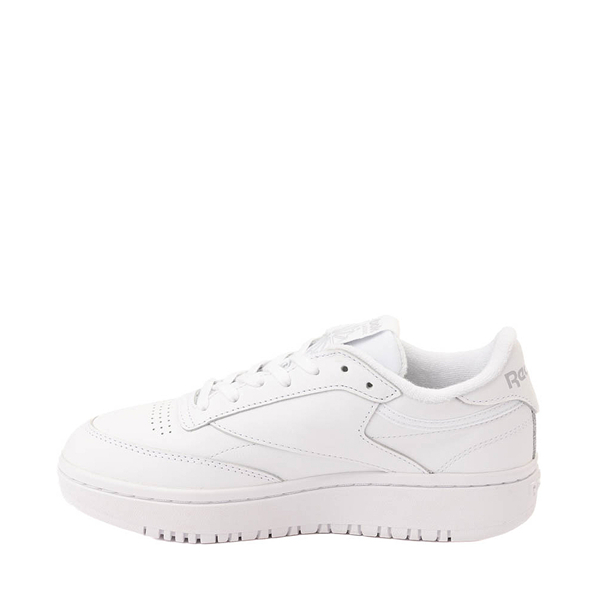 Womens Reebok Club C Double Athletic Shoe - White / Gray | Journeys