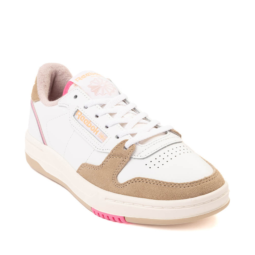 Womens Reebok Phase Court Athletic Shoe - White / Oat / Chalk | Journeys