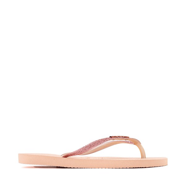 alternate view Womens Havaianas Slim Glitter II Flip-Flop - Ballet Rose / Golden BlushALT1