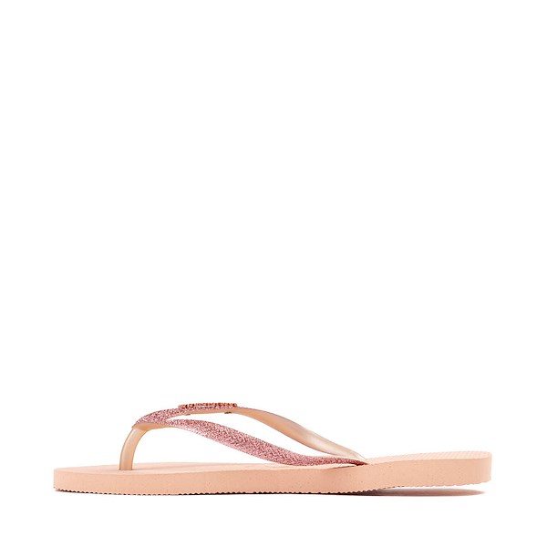 alternate view Womens Havaianas Slim Glitter II Flip-Flop - Ballet Rose / Golden BlushALT2