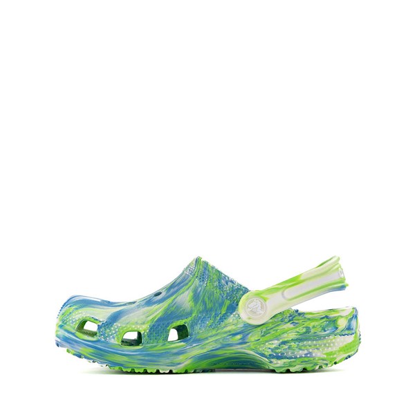 Crocs Classic Glow-In-The-Dark Marbled Clog - Little Kid / Big Kid - Prep Blue / Multicolor