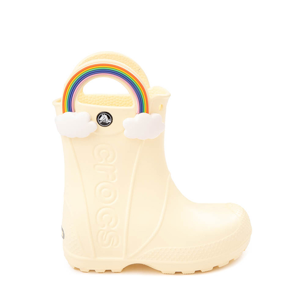 Crocs Handle It Rainbow Rain Boot Little Kid Buttercream