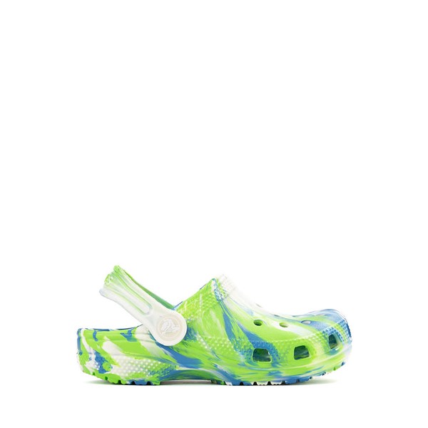 Crocs Classic Glow-In-The-Dark Marbled Clog - Baby / Toddler - Prep Blue / Multicolor