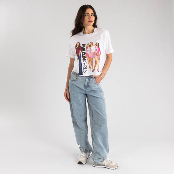 Womens Mean Girls Cropped Tee - White | Journeys