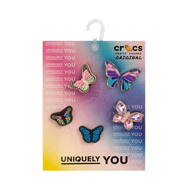 alternate view Crocs Jibbitz™ Butterfly Shoe Charms 5 Pack - MulticolorALT2