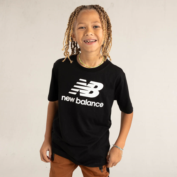 New Balance Logo Tee - Little Kid / Big Black