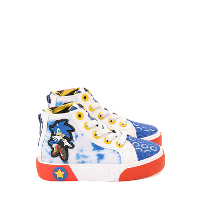 Main view of Ground Up Sonic the Hedgehog&trade; Sonic And Shadow Hi Sneaker - Toddler - Red / Royal Blue