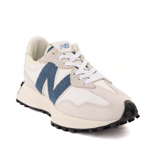 Womens New Balance 327 Athletic Shoe - White / Denim