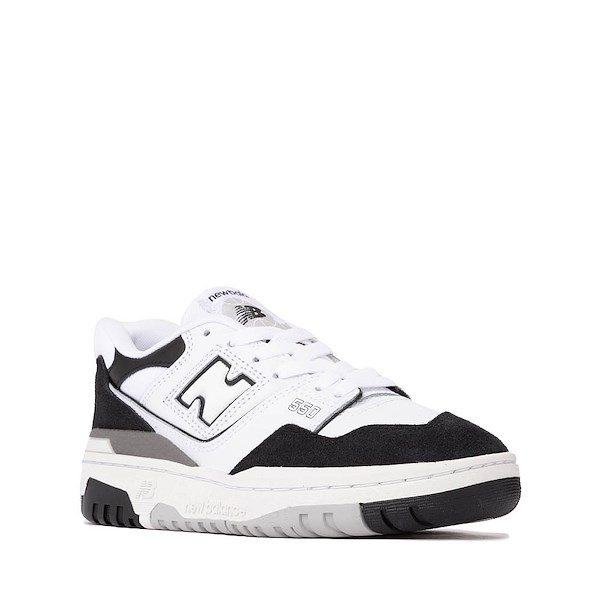alternate view New Balance 550 Athletic Shoe - Big Kid - White / Black / RaincloudALT5