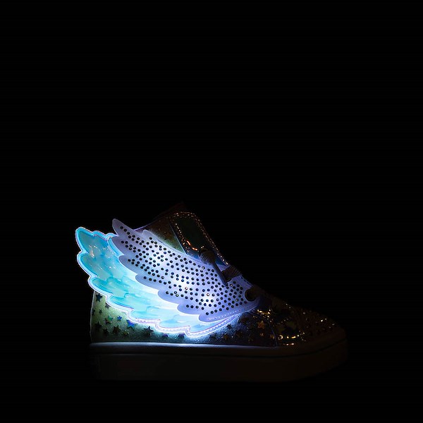 alternate view Skechers Twinkle Toes® Twi-Lites 2.0 Dreamy Wings Sneaker - Toddler - Lavender / MulticolorALT1