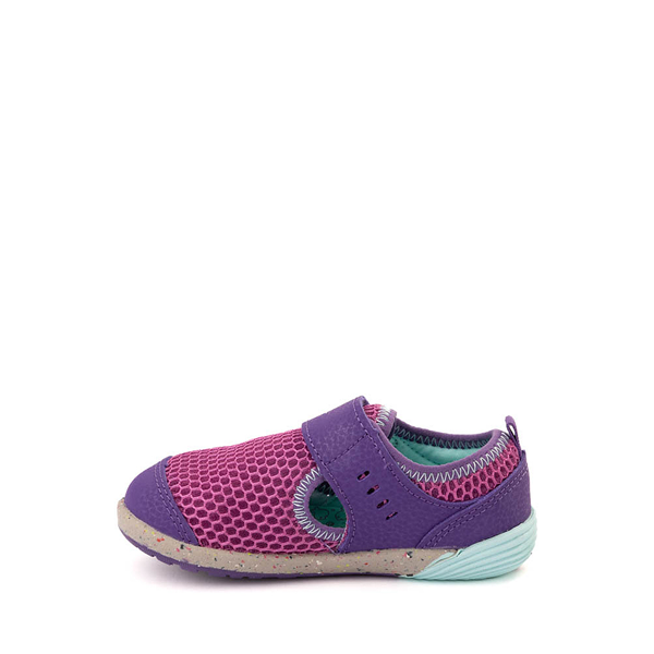 alternate view Merrell Bare Steps® H2O Sneaker - Baby / Toddler - Purple / TurquoiseALT1