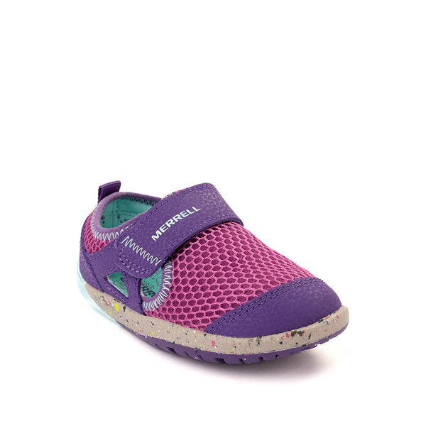 alternate view Merrell Bare Steps® H2O Sneaker - Baby / Toddler - Purple / TurquoiseALT5