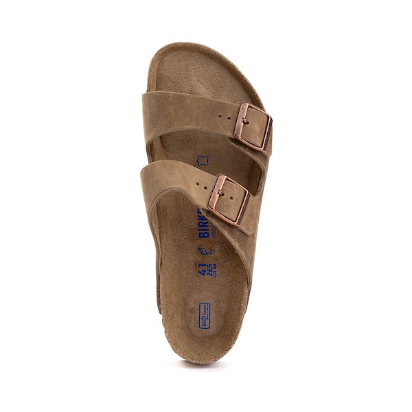 alternate view Womens Birkenstock Arizona Soft Footbed Slide Sandal - TobaccoALT2